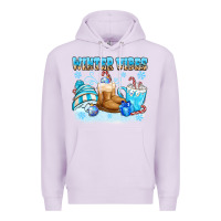 Lilac winter vibes Premium Hoodie - MaliasSmallBusiness