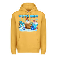 Mustard winter vibes Premium Hoodie - MaliasSmallBusiness