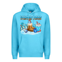 Ocean Blue winter vibes Premium Hoodie - MaliasSmallBusiness