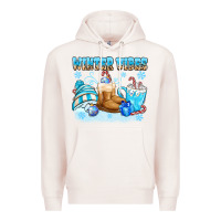 Pale Pink winter vibes Premium Hoodie - MaliasSmallBusiness