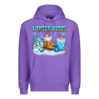 Purple winter vibes Premium Hoodie - MaliasSmallBusiness