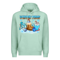 Seafoam winter vibes Premium Hoodie - MaliasSmallBusiness