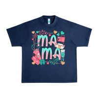 Navy mama nurse Urban Heavy Tee - texasbilliewilder