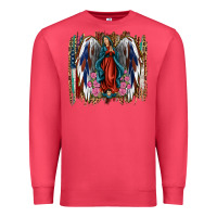 Cardinal Lady of Guadalupe 4th of july Premium Sweatshirt - Jasminsmagicworld