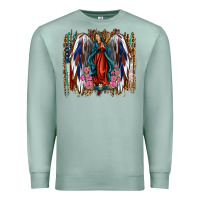 Seafoam Lady of Guadalupe 4th of july Premium Sweatshirt - Jasminsmagicworld