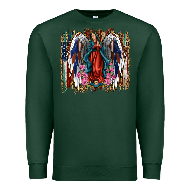 Lady Of Guadalupe 4th Of July Premium Sweatshirt by Jasminsmagicworld | Teevron