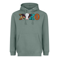 Sage xoxo valentines day baby cow Heavyweight Hoodie - Jasminsmagicworld