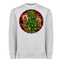 Heather Grey Christmas Tree Heavyweight Sweatshirt - RanaPortraitStore