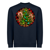 Navy Christmas Tree Heavyweight Sweatshirt - RanaPortraitStore