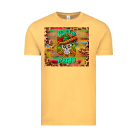 Vintage Mustard cinco de mayo sombrero skull Vintage Tee - BarkalooDesign