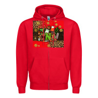Red cna christmas Zipper Hoodie - AdoDesignShop