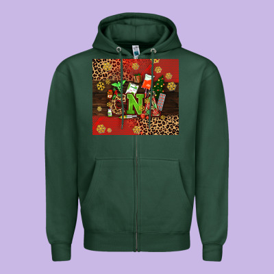 Cna Christmas Zipper Hoodie Designed By Adodesignshop