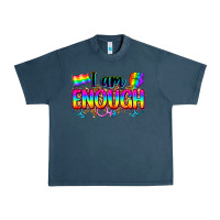 Midnight Navy i am enough Urban Heavy Tee - Zillion Design Studio