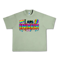 Oil Green i am enough Urban Heavy Tee - Zillion Design Studio