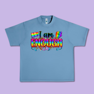 I Am Enough Urban Heavy Tee Designed By Zillion Design Studio