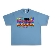Pebble Blue i am enough Urban Heavy Tee - Zillion Design Studio