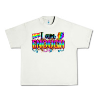 Pistachio i am enough Urban Heavy Tee - Zillion Design Studio