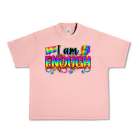 Salmon i am enough Urban Heavy Tee - Zillion Design Studio