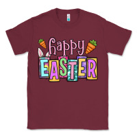 Burgundy Easter Day Happy Easter Classic Tee - OliviaCreatesArt