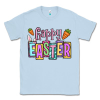 Dusty Blue Easter Day Happy Easter Classic Tee - OliviaCreatesArt