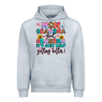 Heather Grey mom grandma great grandma it's just keeps getting Urban Hoodie - Artiststas