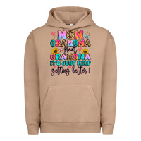 Pigment Burro mom grandma great grandma it's just keeps getting Urban Hoodie - Artiststas