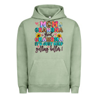 Pigment Oil Green mom grandma great grandma it's just keeps getting Urban Hoodie - Artiststas