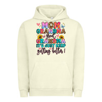 Pigment Pistachio mom grandma great grandma it's just keeps getting Urban Hoodie - Artiststas