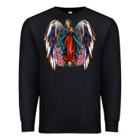 Black Angel Wing Lady of Guadalupe 4th of July Premium Sweatshirt - Jasminsmagicworld