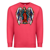 Cardinal Angel Wing Lady of Guadalupe 4th of July Premium Sweatshirt - Jasminsmagicworld