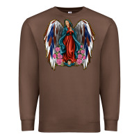 Chestnut Angel Wing Lady of Guadalupe 4th of July Premium Sweatshirt - Jasminsmagicworld