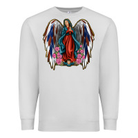 Dove Grey Angel Wing Lady of Guadalupe 4th of July Premium Sweatshirt - Jasminsmagicworld