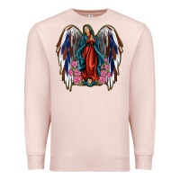 Pale Pink Angel Wing Lady of Guadalupe 4th of July Premium Sweatshirt - Jasminsmagicworld