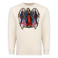 Sandshell Angel Wing Lady of Guadalupe 4th of July Premium Sweatshirt - Jasminsmagicworld