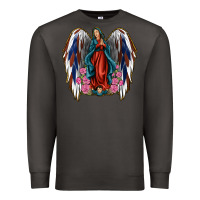 Smoke Angel Wing Lady of Guadalupe 4th of July Premium Sweatshirt - Jasminsmagicworld