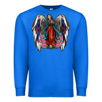 True Royal Angel Wing Lady of Guadalupe 4th of July Premium Sweatshirt - Jasminsmagicworld