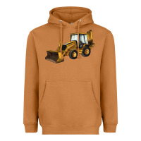 Meerkat Backhoe Loader Truck Heavyweight Hoodie - LillyAllenDesigns
