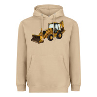 Mushroom Backhoe Loader Truck Heavyweight Hoodie - LillyAllenDesigns