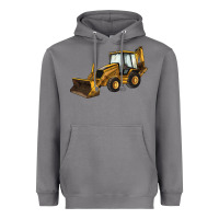 Storm Backhoe Loader Truck Heavyweight Hoodie - LillyAllenDesigns