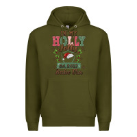 Army Green in my holly jolly babe era Premium Hoodie - MaliasSmallBusiness