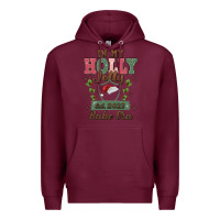 Burgundy in my holly jolly babe era Premium Hoodie - MaliasSmallBusiness