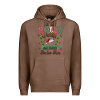 Chestnut in my holly jolly babe era Premium Hoodie - MaliasSmallBusiness