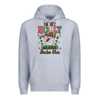 Heather Grey in my holly jolly babe era Premium Hoodie - MaliasSmallBusiness