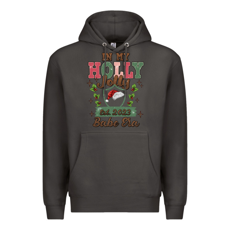 In My Holly Jolly Babe Era Premium Hoodie by MaliasSmallBusiness | Teevron