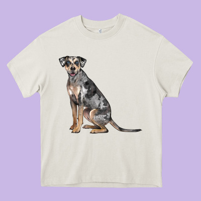 Catahoula Leopard Dog Heavy Core Tee Designed By Lillyallendesigns