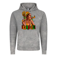 Cloud Rock Juneteenth freedom afro woman Vintage Hoodie - RanaPortraitStore