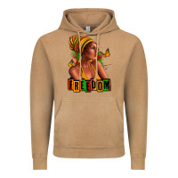 Vintage Camel Juneteenth freedom afro woman Vintage Hoodie - RanaPortraitStore