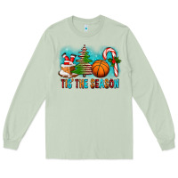 Matcha Tis The Season Christmas With Basketball And Candy Cane Long Sleeve Tee - FaDigitalArtStudio