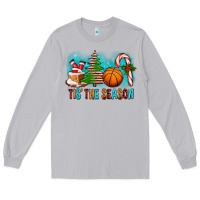 Moon Dust Tis The Season Christmas With Basketball And Candy Cane Long Sleeve Tee - FaDigitalArtStudio