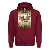 Burgundy Christmas Jolly Nurse Zipper Hoodie - Artiststas